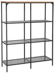 Signal Lex A Ipari Tölgy-Fekete Fém Polcrendszer