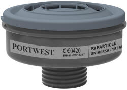 Portwest P3 Részecske Szűrő - Univerzális Csatlakozás, 6 db, Fekete (P946BKR)