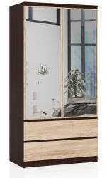 AKORD CLP Tükrös Ruhásszekrény Wenge Sonoma 90