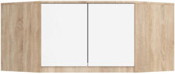 AKORD CLP Szekrény Rátét Sonoma Tölgy Fehér Matt 100 cm