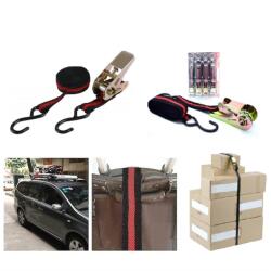 4 db-os Racsnis Spanifer - 4, 1 m X 25 mm - 50 Kg Teherbírás, Rakományrögzítő