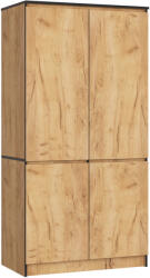 AKORD CLP Craft Tölgy 4-ajtós Ruhásszekrény