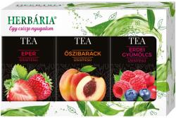 Herbária Triopack fekete tea (erdei gyümölcs, őszibarack, eper) - 3×20 filter - vitaminbolt - 2 100 Ft