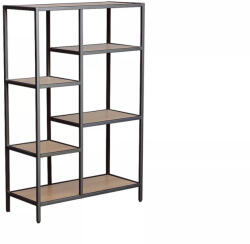 Signal Costa Modern Tölgy Polcos Állvány Fekete Fém Vázzal