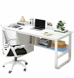  Ifjúsági számítógépes íróasztal fehér loft skandináv nagy polcok 100 cm