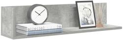 Bútor-market 2 db betonszürke szerelt fa fali polc 75 x 16, 5 x 16, 5 cm