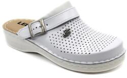 Leon Comfort V202 Női Bőr Klumpa - Fehér, 41-es Méret