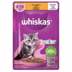 Whiskas Junior tasakok csirkével zselében 28 x 85 g