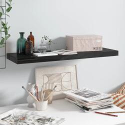 Bútor-market Magasfényű fekete mdf fali polc 80 x 23, 5 x 3, 8 cm