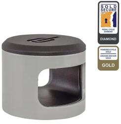 Hiplok ANKR edzett acél lakatrögzítő falra (horgony, betonkampó), szürke