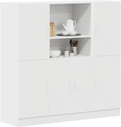 Bútor-market 3 részes fehér szerelt fa konyhai szekrénygarnitúrák