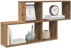 Bútor-market Kézműves tölgy színű szerelt fa fali polc 100 x 18 x 53 cm
