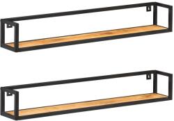 Bútor-market 2 db tömör akácfa fali polc 120 cm