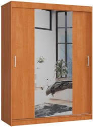 AKORD CLP Tolóajtós Szekrény Éger Tükörrel 150 cm