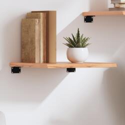 Bútor-market Világosbarna kezelt tömör tölgyfa fali polc 40x40x2cm