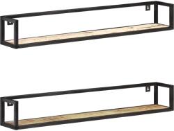 Bútor-market 2 db tömör újrahasznosított fa fali polc 120 cm