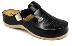 Leon Comfort 900 Női Bőr Klumpa - Fekete, 37-es Méret