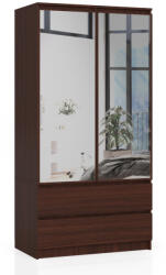 AKORD CLP S90 Tükrös Ruhásszekrény Wenge