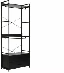 Signal Rin C Ipari Polcos Szekrény Laminált Fekete Matt