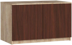 AKORD CLP Szekrény Rátét Sonoma Tölgy Wenge 90 cm