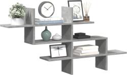 Bútor-market Betonszürke forgácslap fali polc 124, 5 x 18 x 60, 5 cm