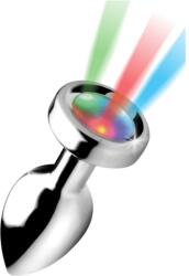 Booty Sparks Fém fenékdugó, LED világítással (S méret)