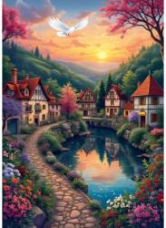 Alipson Puzzle 50178 - The Village by the Lake - 500 db-os puzzle (50178)