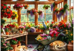 Alipson Puzzle 50256 - Nap in the Greenhouse - 1000 db-os puzzle (50256)