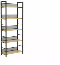 Signal Raw R5 Ipari Tölgy Polcos Állvány Fekete Fém Vázzal