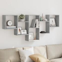 Bútor-market Betonszürke forgácslap fali polc 159 x 18 x 66 cm