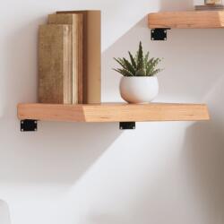 Bútor-market Világosbarna kezelt tömör tölgyfa fali polc 40x40x(2-6) cm