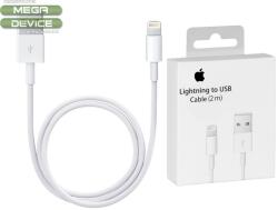 Apple Кабел Apple MD819 iPhone 5 Lightning 2м, Бял (MD819, 2023942600563)