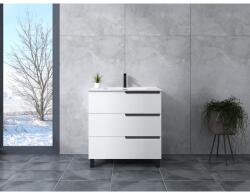 Water Fun Torino || White Dulap de baie cu lavoar 80cm (BUWA-800)
