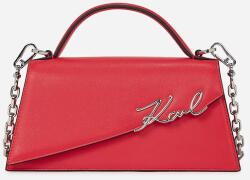 Karl Lagerfeld bőr táska K/SIGNATURE - piros Univerzális méret
