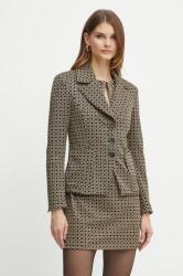 Liu Jo zakó sárga, mintás, egysoros gombolású, WF4200 J4066 - arany 40