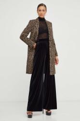 Michael Kors kabát gyapjú keverékből barna, átmeneti - barna 34