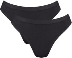 Sloggi Chiloți dama SLOGGI GO SENSE HIGH LEG 2PACK 0004 - BLACK: XL (10225668_0004 XL)