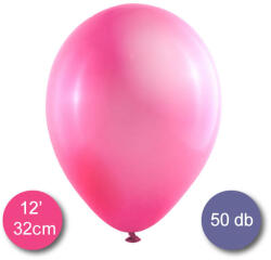Globos Lufi (metál) neon pink (rózsaszín), 32cm, 50 db/cs