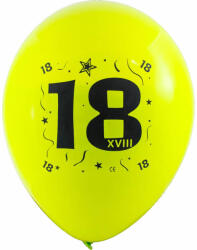Globos Lufi, évszámos (18) 10 db/csomag/vegyes színekben