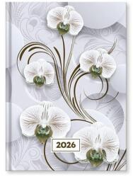 Vectraline Határidőnapló VECTRALINE Mystic White princess A/5 napi fehér lapos 2026 - fotoland