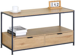 Intenso Home KÉSZLETKISÖPRÉS! Intenso Home dohányzóasztal fiókkal 100 x 40cm (Aranytölgy) | Masszív fém váz, praktikus fiók (INT-CJ1004054T)