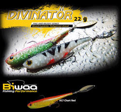  BIWAA DIVINATOR JUNIOR 14cm 22gr 17 Chart Red Back