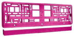 Carmotion Rendszámtábla tartó, metál pink színű