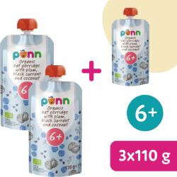 Salvest Põnn 2+1 INGYEN: SALVEST Põnn BIO Zabkása szilvával, feketeribizlivel és kókusszal (110 g)