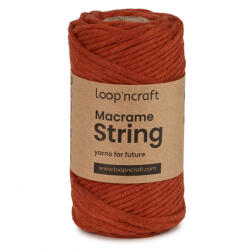 Macrame String (Kifésülhető), 3mm - Tégla