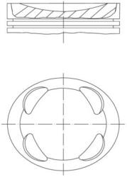 MAHLE Piest MAHLE 081 PI 00104 001 (081 PI 00104 001)