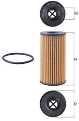 MAHLE Olejový filter MAHLE OX 1308D (OX 1308D)