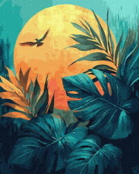 iPicasso Set pictura pe numere, cu sasiu, Reverie tropicala, 40x50 cm (PC40501387)