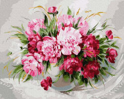 iPicasso Set pictura pe numere, cu sasiu, Buchet colorat, 40x50 cm (PC4050723)