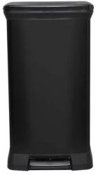 Keter Pedálos szemetes, fémhatású, 50 l, CURVER, fekete (UCPE50F) - fiorex